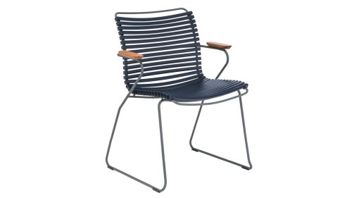 houe click dining met arm dark blue